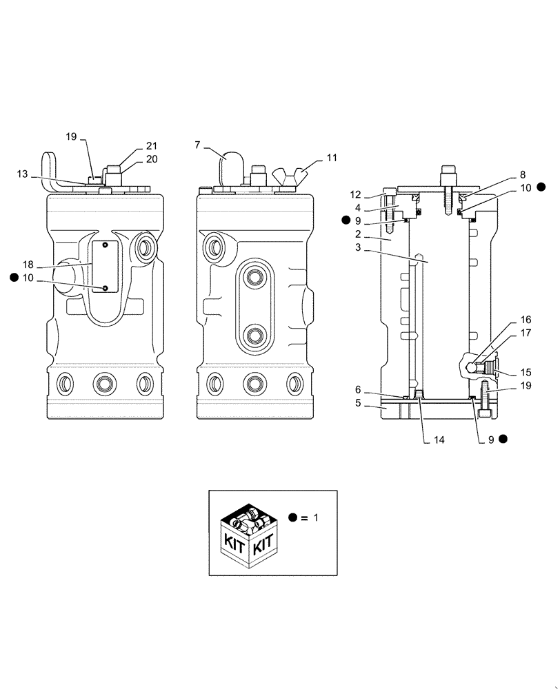 Схема запчастей Case CX36B - (01-034[02]) - VALVE INSTALL (J/D MULTI) - SN PX15-21105 - 21961 (35) - HYDRAULIC SYSTEMS