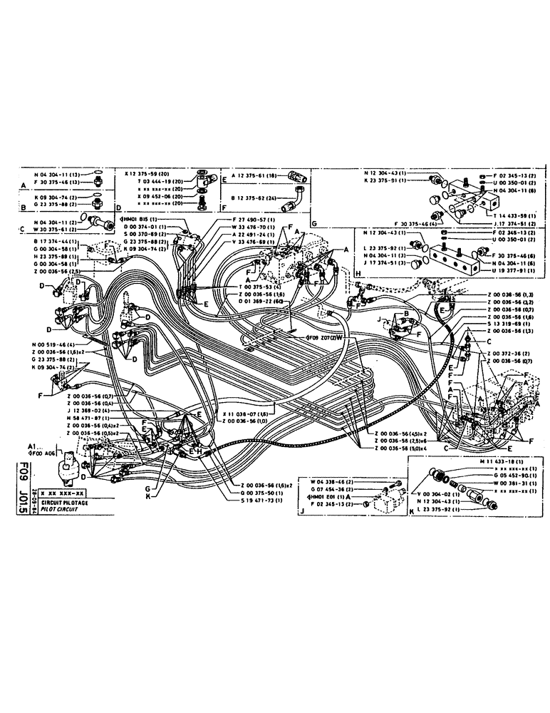 Схема запчастей Case 160CL - (124) - PILOT CIRCUIT (07) - HYDRAULIC SYSTEM