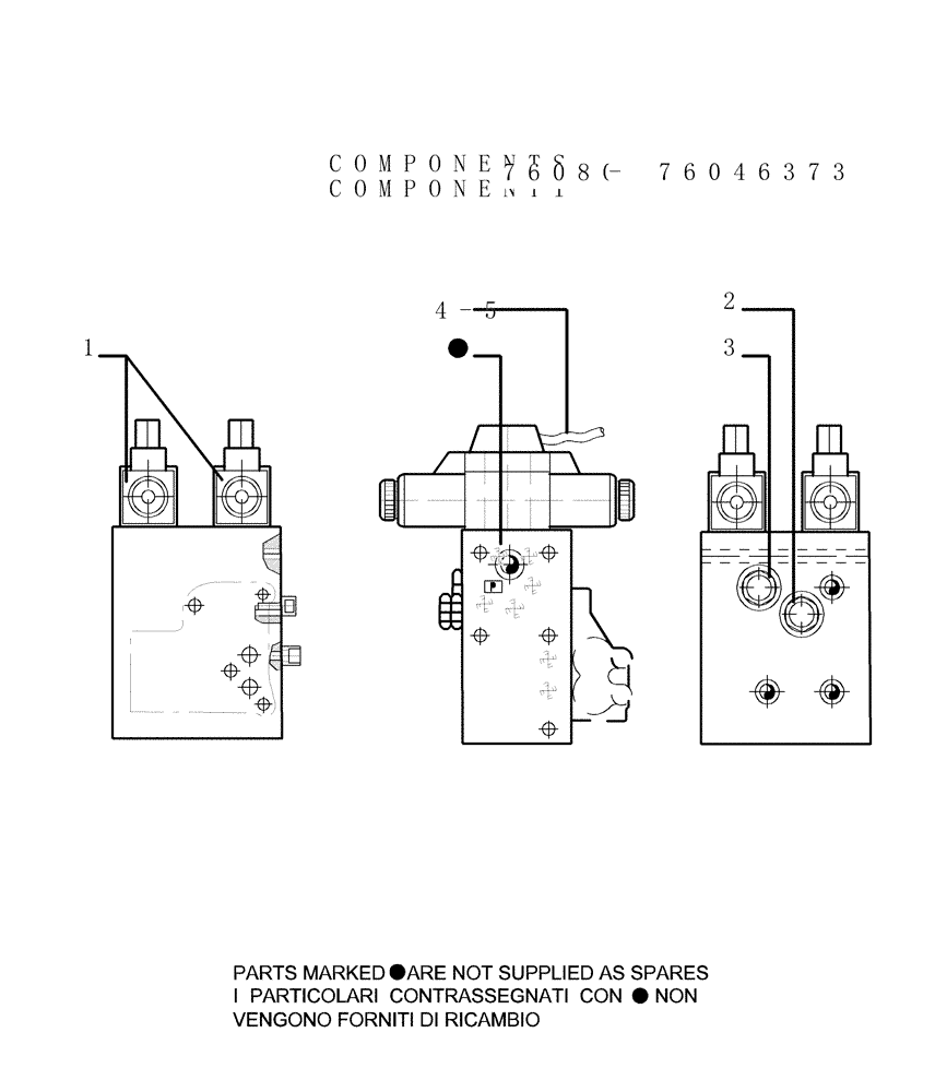 Схема запчастей Case 1850K LT - (1.211[11]) - TRANSMISSION - CONTROL VALVE (29) - HYDROSTATIC DRIVE