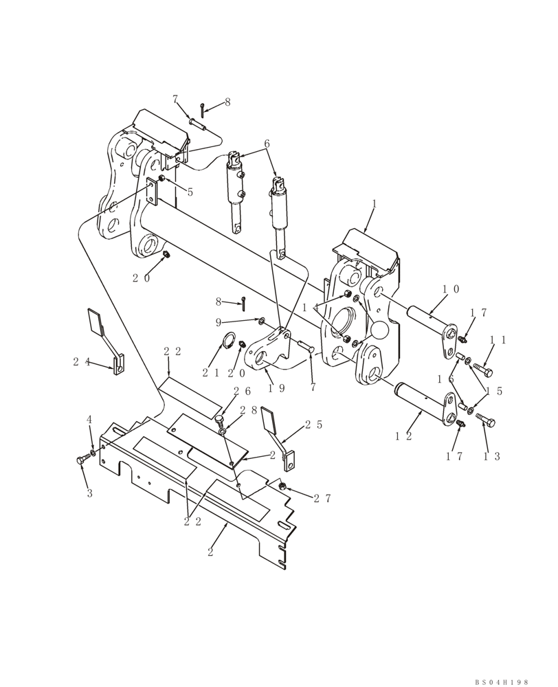 Схема запчастей Case 450CT - (09-05) - COUPLER, HYDRAULIC (09) - CHASSIS