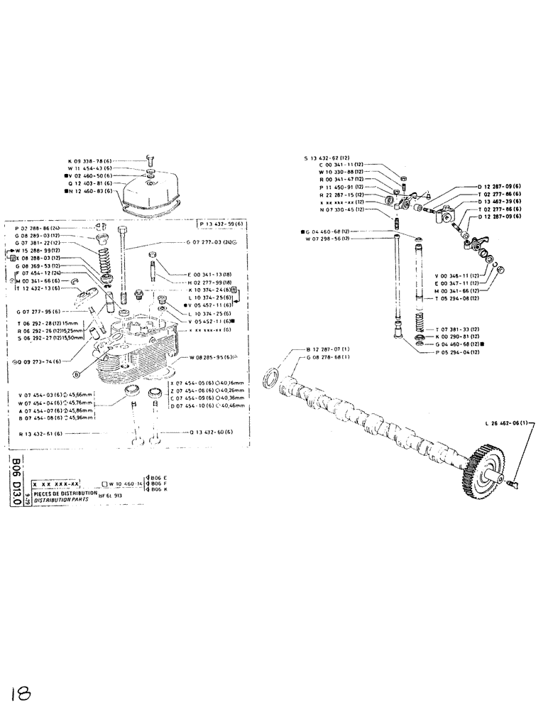 Схема запчастей Case SC150L - (018) - DISTRIBUTION PARTS 