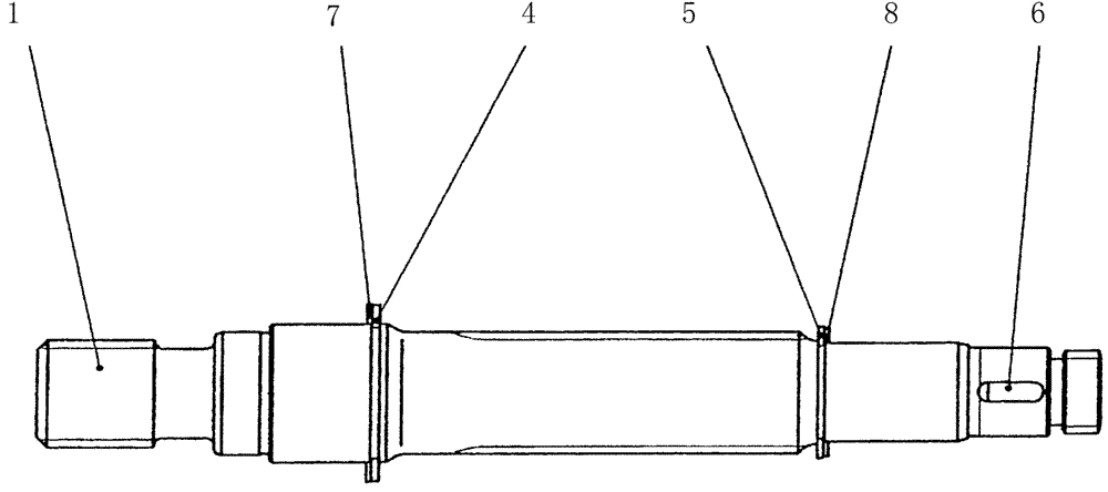 Схема запчастей Case CX36B - (HC401-01[1]) - SHAFT ASSY (35) - HYDRAULIC SYSTEMS