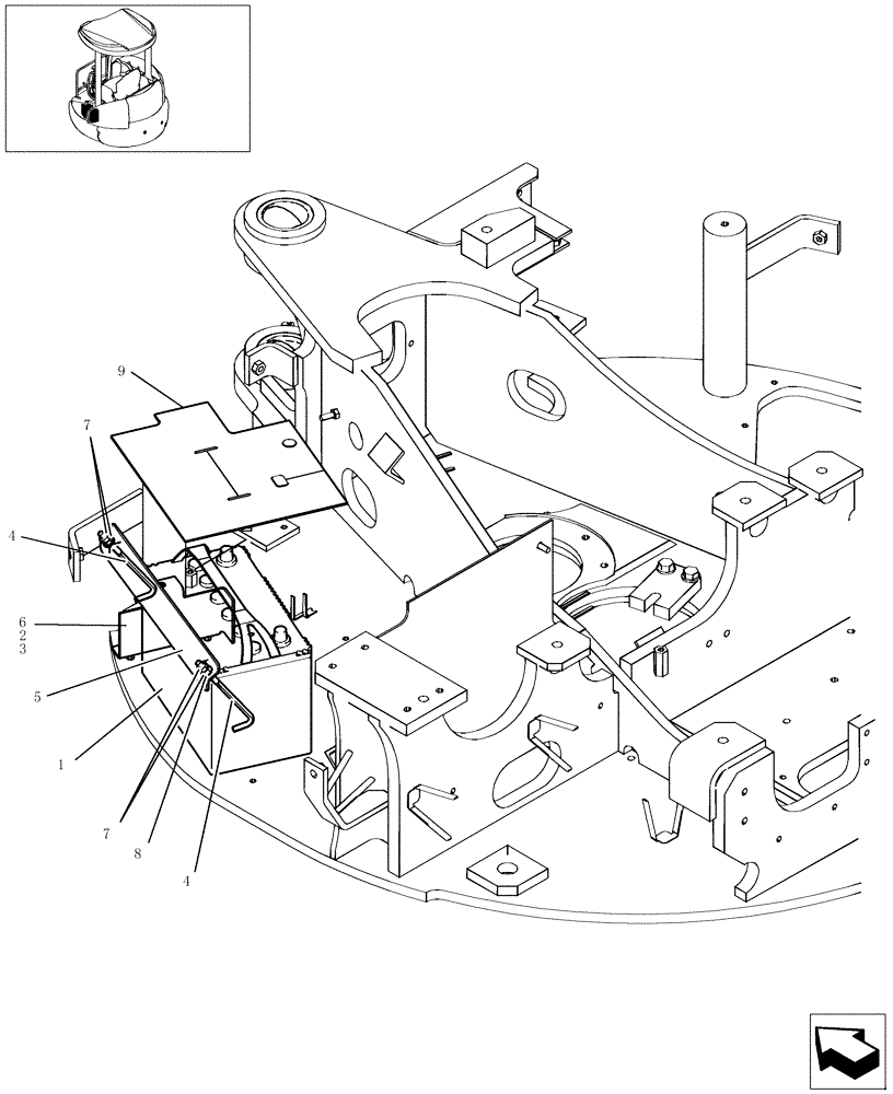 Схема запчастей Case CX22B - (280-01[1]) - ELECTRIC SYSTEM - BATTERY (55) - ELECTRICAL SYSTEMS