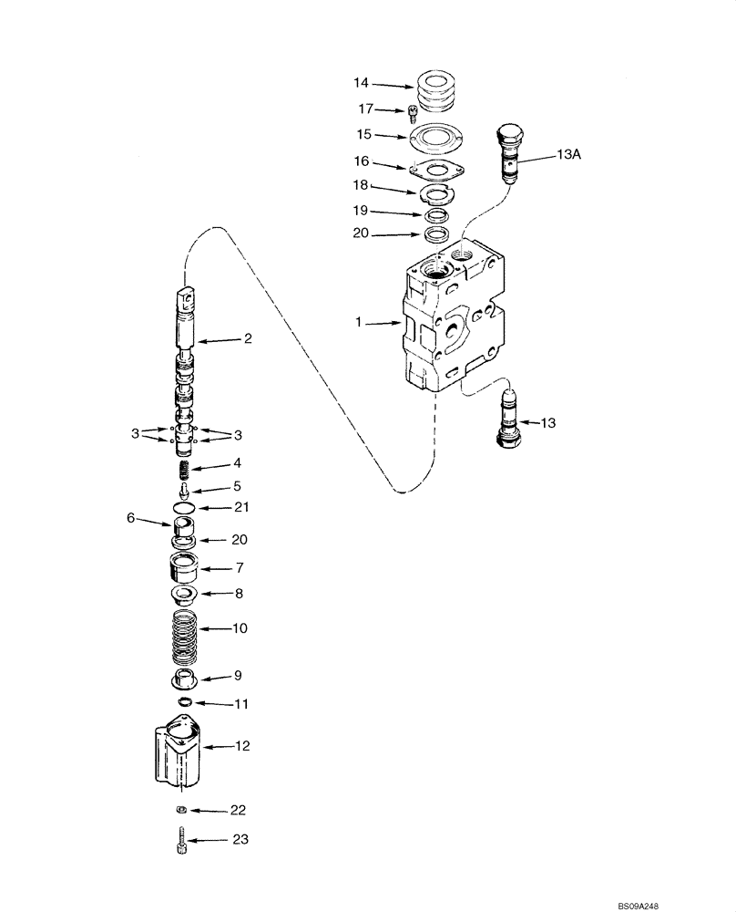 Схема запчастей Case 750L - (08-20) - SECTION ASSEMBLY - LIFT (08) - HYDRAULICS