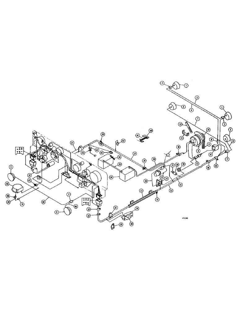 Схема запчастей Case W9E - (076) - ELECTRICAL SYSTEM, DIESEL ENGINE (04) - ELECTRICAL SYSTEMS