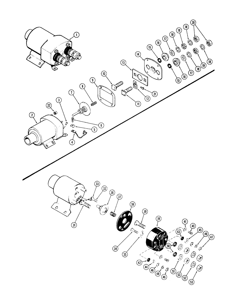 Схема запчастей Case W10C - (058) - A42376 SOLENOID, (401) DIESEL ENGINE (04) - ELECTRICAL SYSTEMS