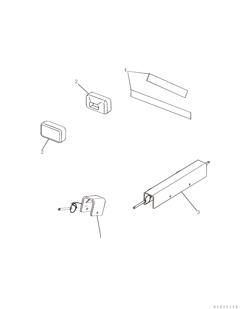 Схема запчастей Case 621D - (09-72) - TRANSPORT OPTION (Z BAR LOADER) (09) - CHASSIS