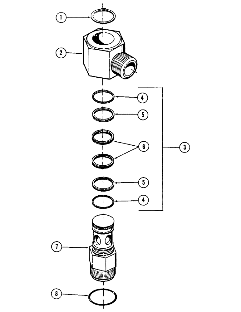 Схема запчастей Case 40BLC - (338) - SWIVEL, (USED WITH ROTARY CUTTER) (18) - ATTACHMENT ACCESSORIES