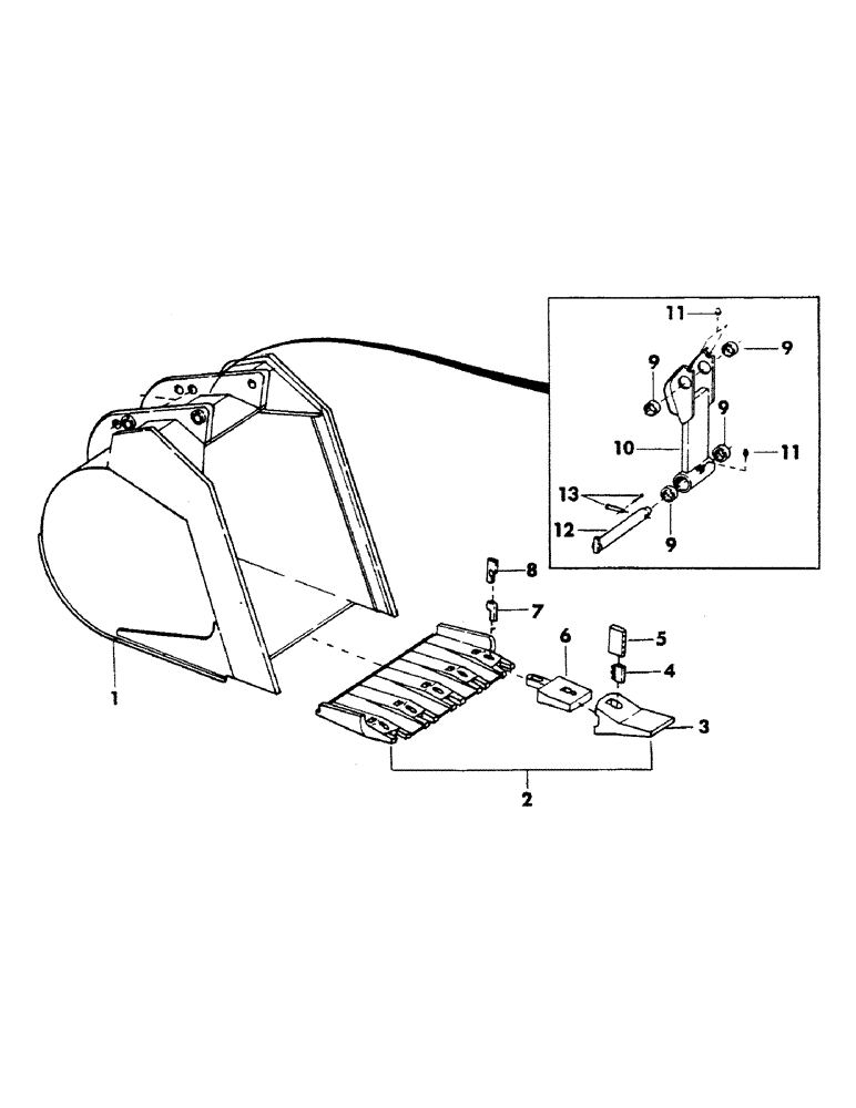 Схема запчастей Case 40EC - (096) - SEVERE DUTY BACKHOE BUCKETS WITH ESCO TEETH (19) - BUCKETS