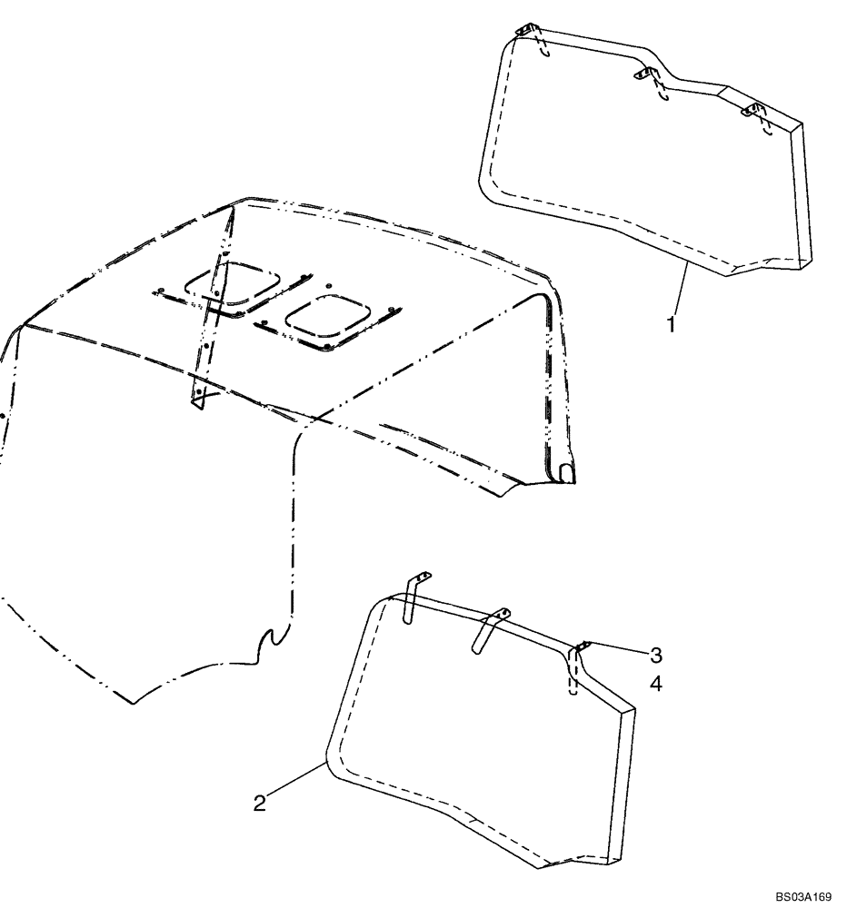 Схема запчастей Case 721D - (09-14) - INSULATION - HOOD (09) - CHASSIS