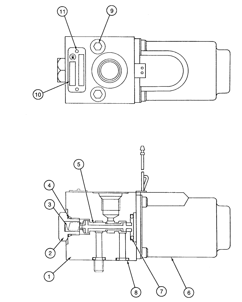 Схема запчастей Case 9050 - (8-44) - 151017A1 SOLENOID VALVE, CUSHION (08) - HYDRAULICS