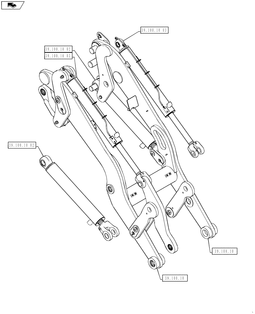 Схема запчастей Case 621F - (00.000.39[03]) - PICTORIAL INDEX - FRONT LOADER (00) - GENERAL & PICTORIAL INDEX