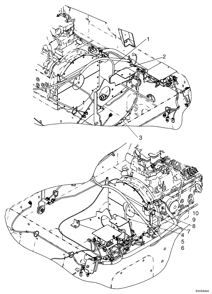 Схема запчастей Case 420 - (04-07A) - HARNESS - LOAD MANAGEMENT SYSTEM (04) - ELECTRICAL SYSTEMS