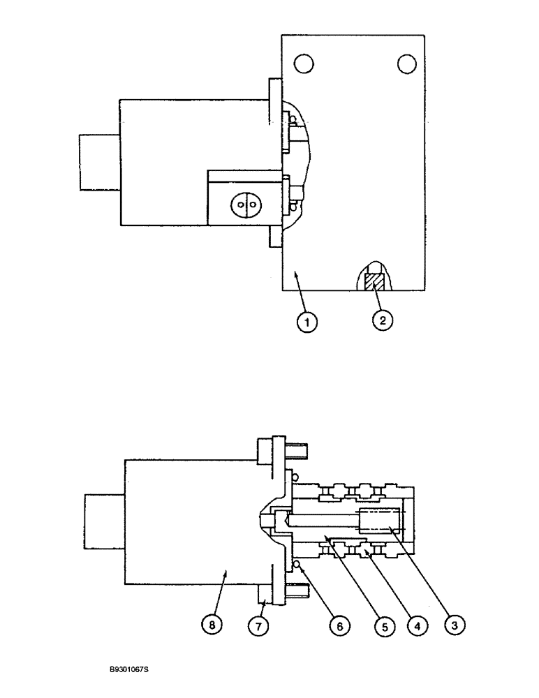 Схема запчастей Case 9010 - (8-46) - 150501A1 SOLENOID VALVE (08) - HYDRAULICS