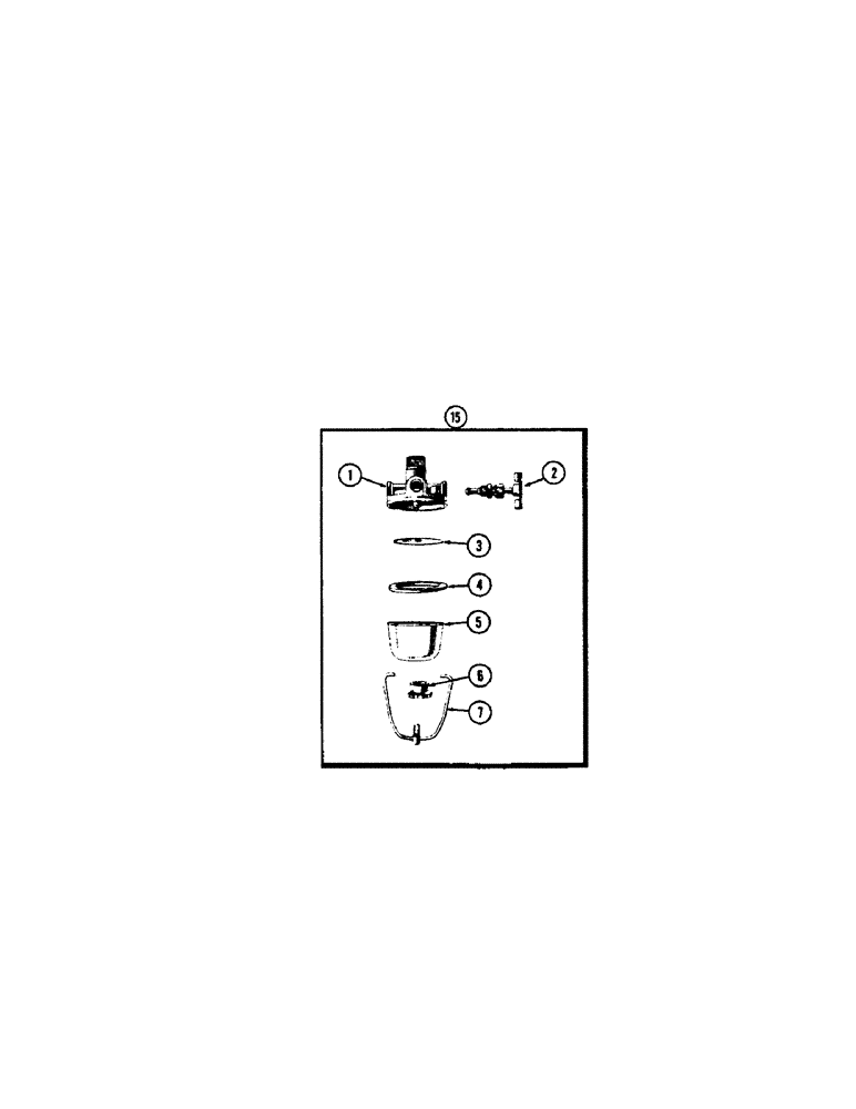 Схема запчастей Case 430CK - (018[1]) - FUEL SYSTEM, A30049 FUEL STRAINER 