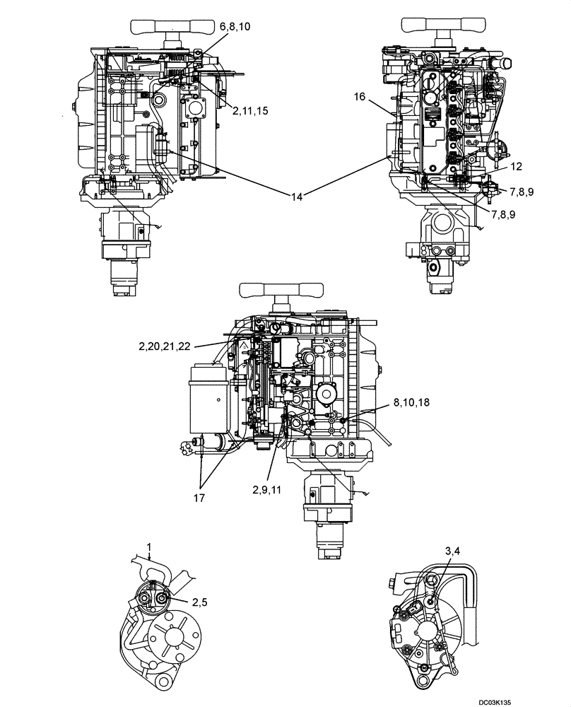 Схема запчастей Case CX47 - (04-09[00]) - HARNESS ASSY - ENGINE (04) - ELECTRICAL SYSTEMS