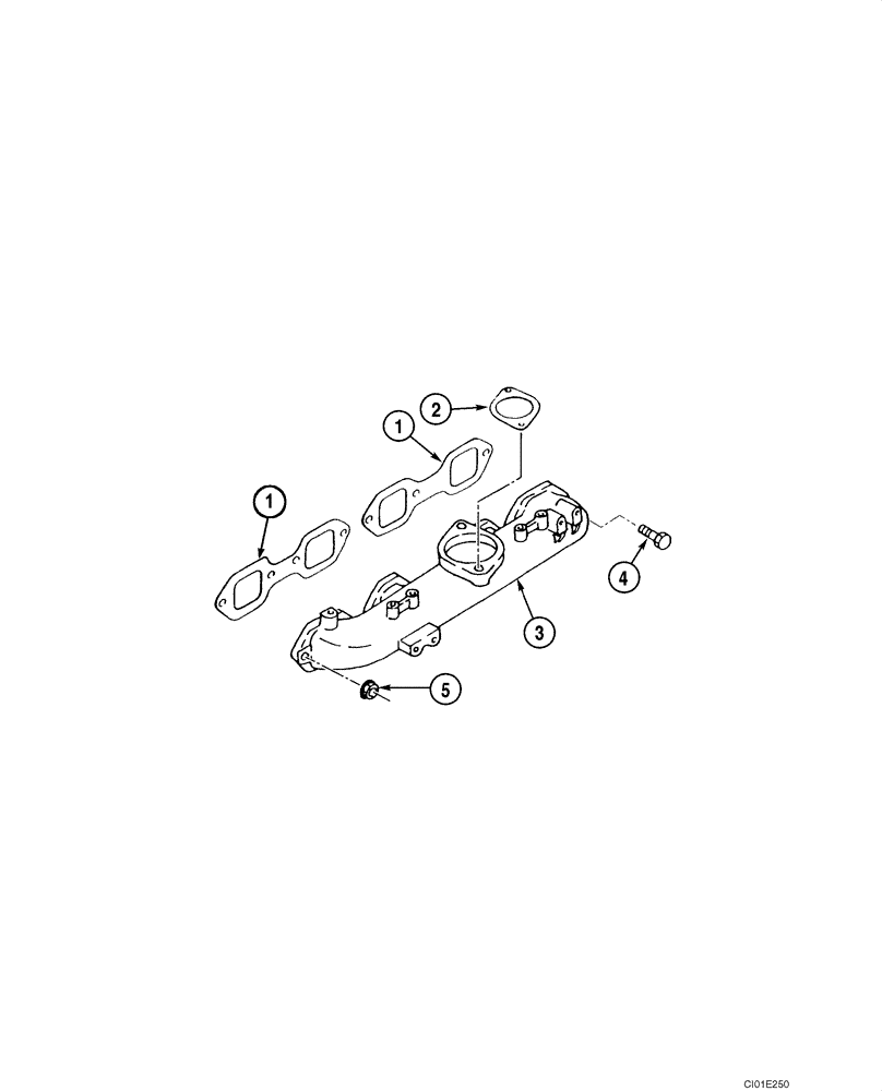 Схема запчастей Case CX135SR - (02-13) - MANIFOLD - INTAKE (02) - ENGINE