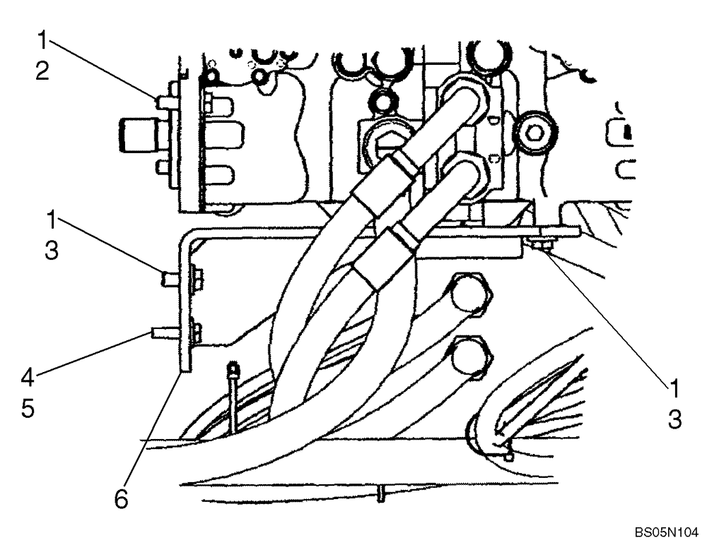 Схема запчастей Case 440CT - (06-03B) - PUMP, TANDEM - MOUNTING (440CT) (06) - POWER TRAIN