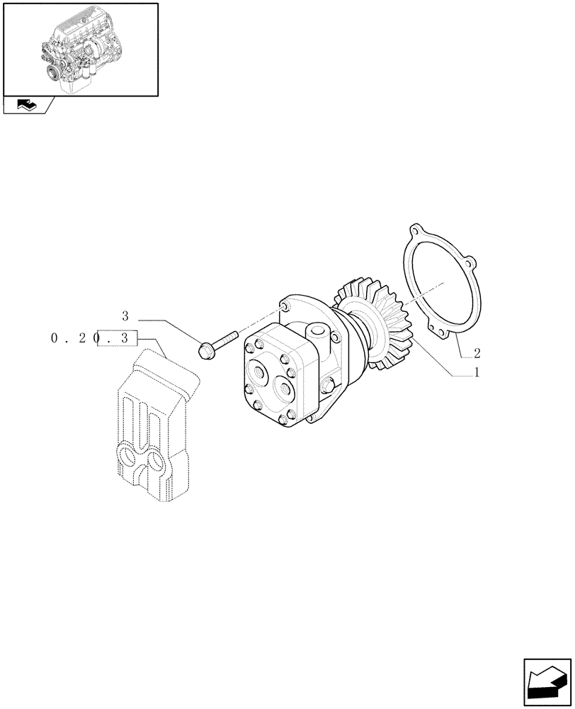 Схема запчастей Case F3AE0684P E909 - (0.20.1) - FUEL PUMP & RELATED PARTS (504053973) 