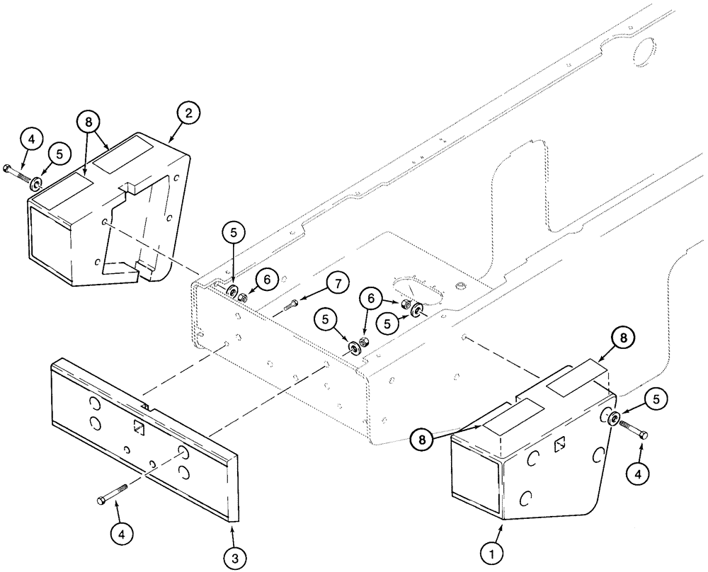 Схема запчастей Case 921C - (09-10) - COUNTERWEIGHTS (09) - CHASSIS