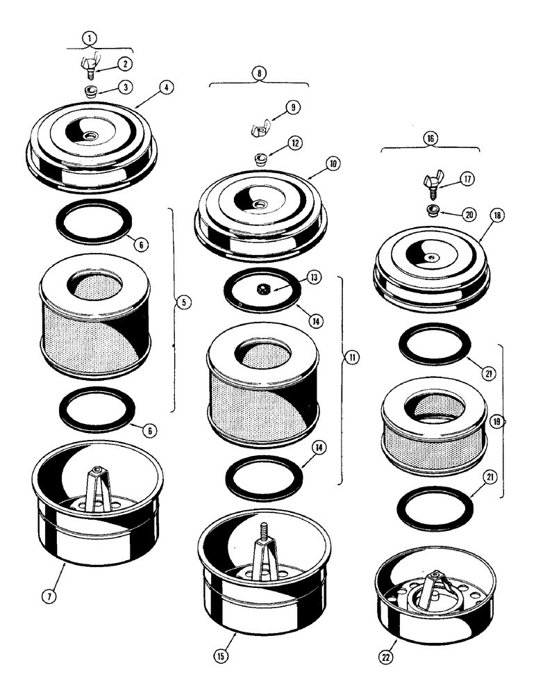 Схема запчастей Case W9A - (052) - A14417 DRY AIR CLEANER, A15169 DRY AIR CLEANER (02) - ENGINE