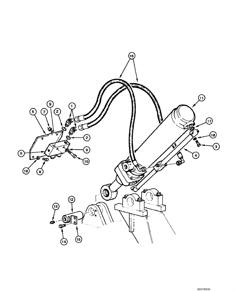 Схема запчастей Case 865 VHP - (08.27[00]) - RIPPER HYDRAULIC CIRCUIT (08) - HYDRAULICS