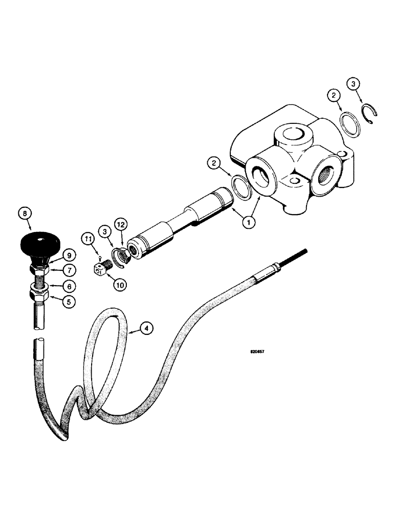 Схема запчастей Case W14 - (480) - SELECTOR VALVE AND CONTROL (08) - HYDRAULICS