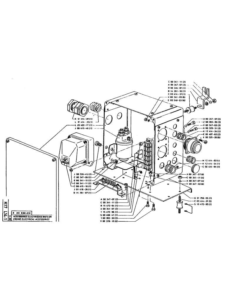 Схема запчастей Case 160CL - (267) - ENGINE ELECTRICAL ACCESSORIES (06) - ELECTRICAL SYSTEMS