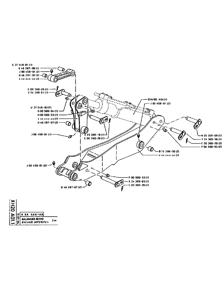 Схема запчастей Case 160CL - (300) - BACKHOE DIPPERSTICK (14) - DIPPERSTICKS