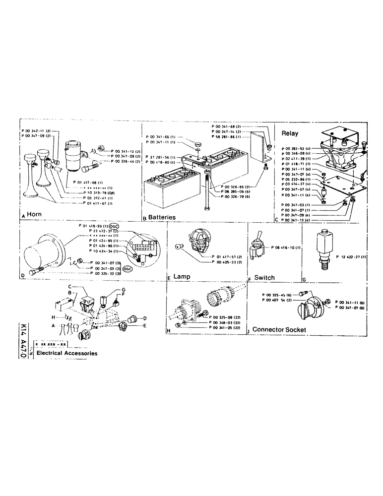 Схема запчастей Case 220CKS - (79) - ELECTRICAL ACCESSORIES (06) - ELECTRICAL SYSTEMS