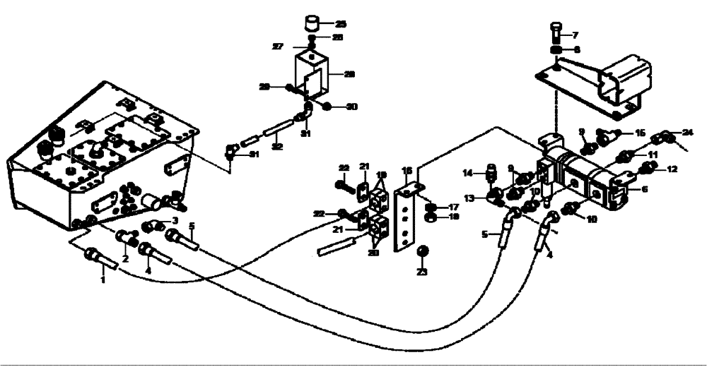 Схема запчастей Case 340B - (47A00002359[001]) - COOLING LINES, HYDRAULIC BRAKE CIRCUIT (P.I.N. HHD0340BN7PG58147 AND AFTER) (84236960) (09) - Implement / Hydraulics / Frame / Brakes