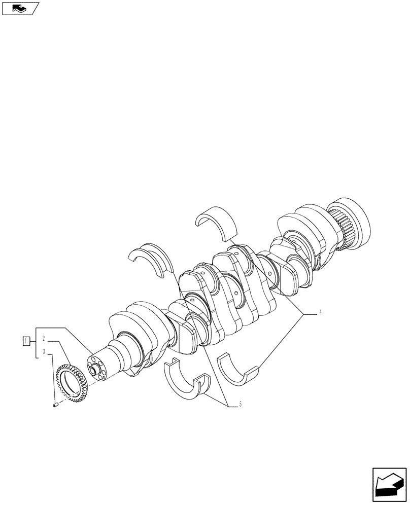 Схема запчастей Case 721F - (10.103.01) - CRANKSHAFT & RELATED PARTS (504068995) (10) - ENGINE