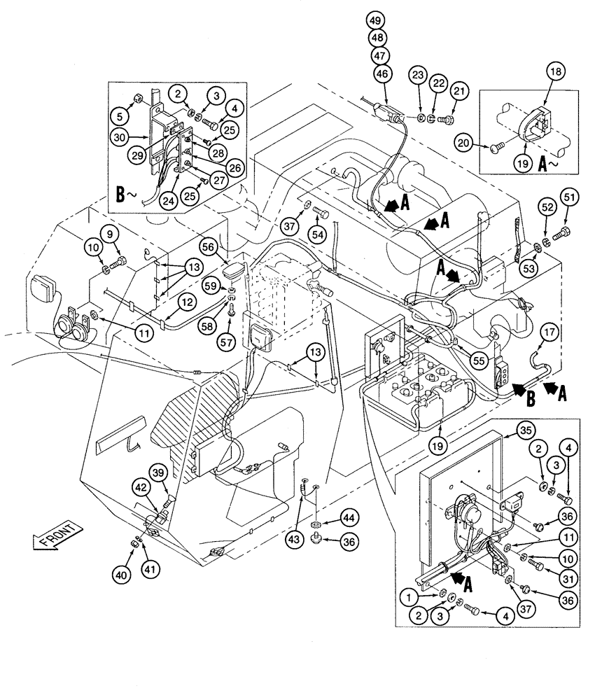 Схема запчастей Case 9060 - (4-10) - MISCELLANEOUS ELECTRICAL, CLAMPING AND HARDWARE (04) - ELECTRICAL SYSTEMS