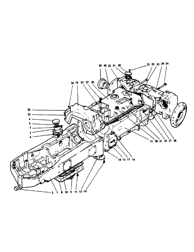 Схема запчастей Case 380CK - (088) - CHASSIS 