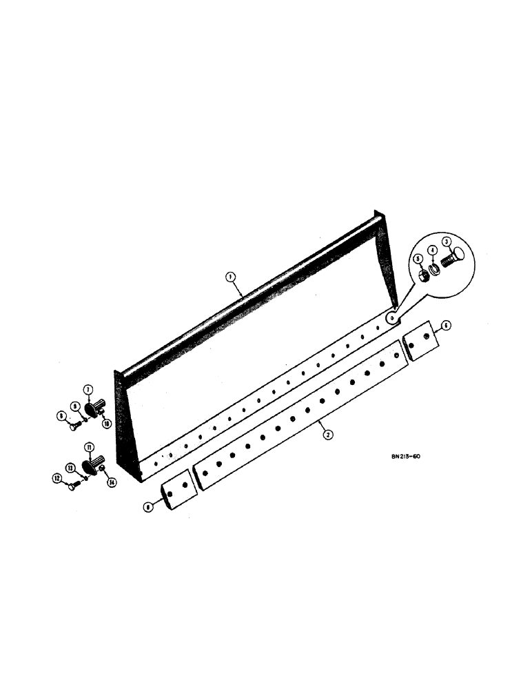 Схема запчастей Case 420BD - (162[A]) - BULL DOZER BLADE ATTACHMENT 