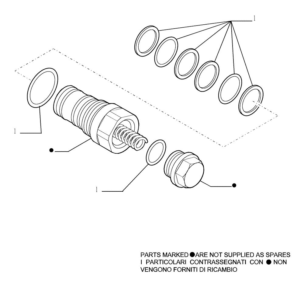 Схема запчастей Case 1850K - (9.436[04]) - BD/AD EQUIPMENT CONTROL VALVE (4 SECTIONS) - OPTIONAL CODE 784865001 (19) - OPTIONS