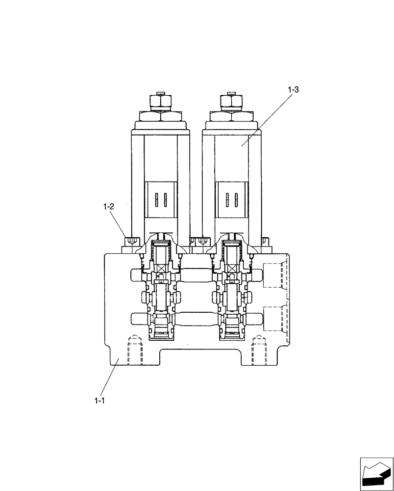 Схема запчастей Case CX31B - (01-060[02]) - CONTROL LINES, VALVE, ANGLE DOZER (35) - HYDRAULIC SYSTEMS