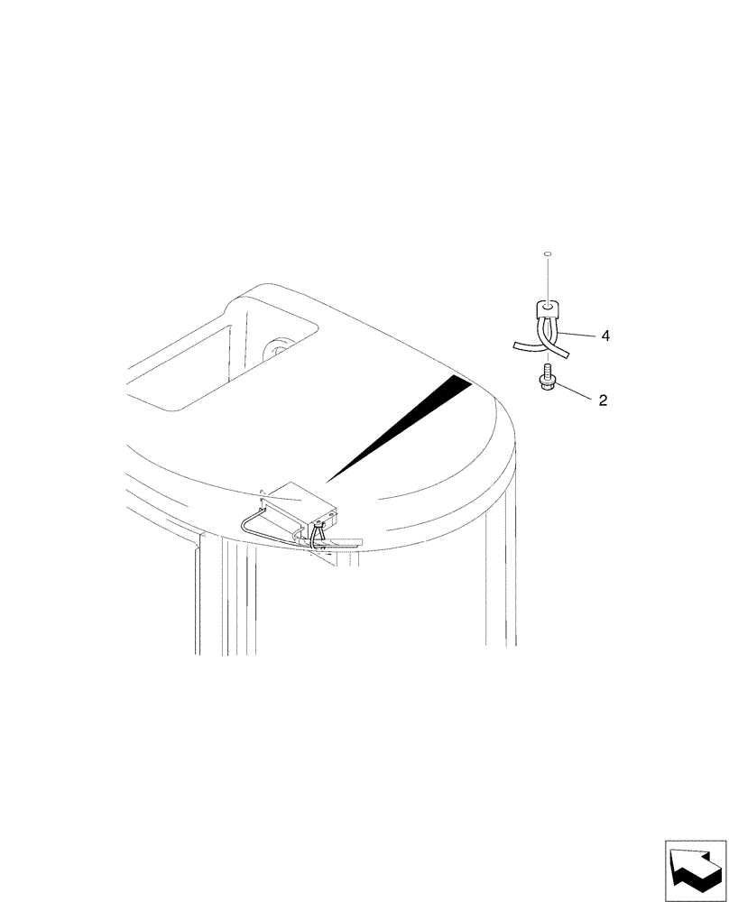 Схема запчастей Case CX36B - (01-076[00]) - RADIO INSTAL - WITHOUT RADIO (55) - ELECTRICAL SYSTEMS