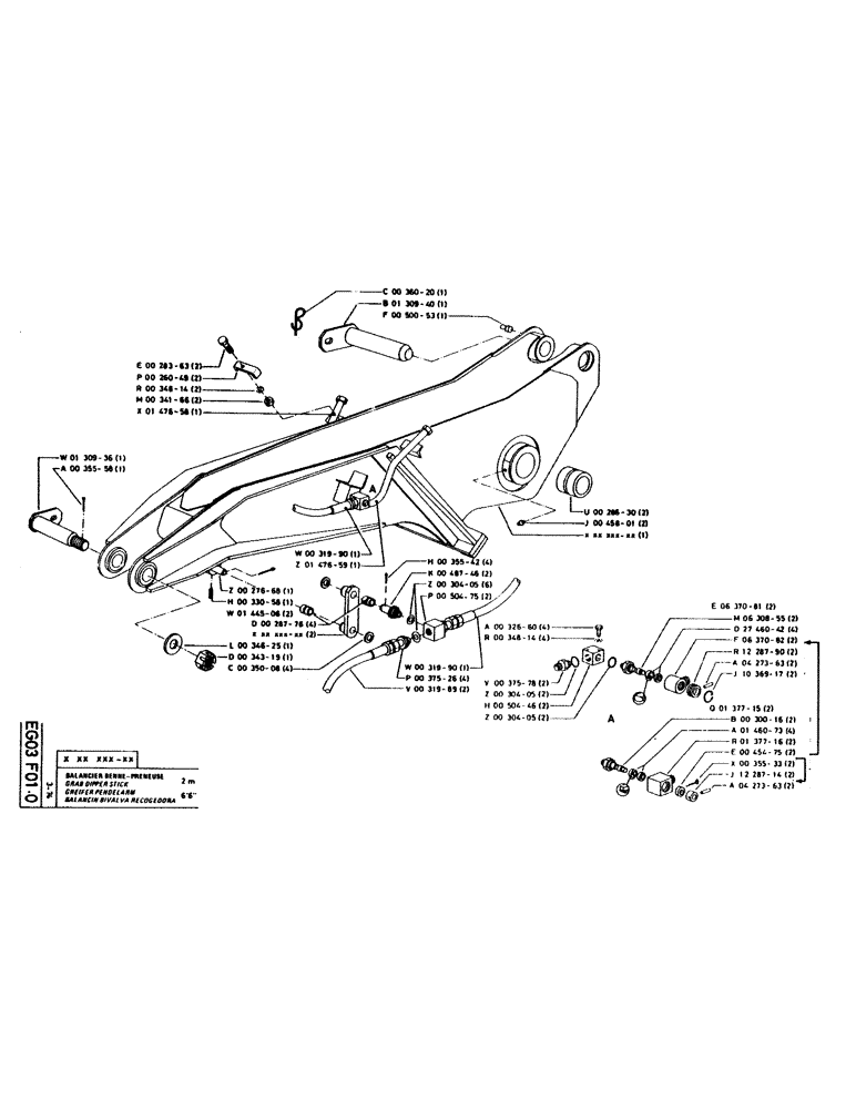 Схема запчастей Case GC120 - (229) - GRAB DIPPER STICK 