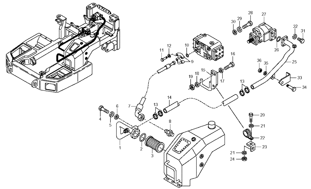 Схема запчастей Case 330 - (43A00010773[02]) - STEERING SYSTEM - HYDRAULIC CIRCUIT (09) - Implement / Hydraulics / Frame / Brakes