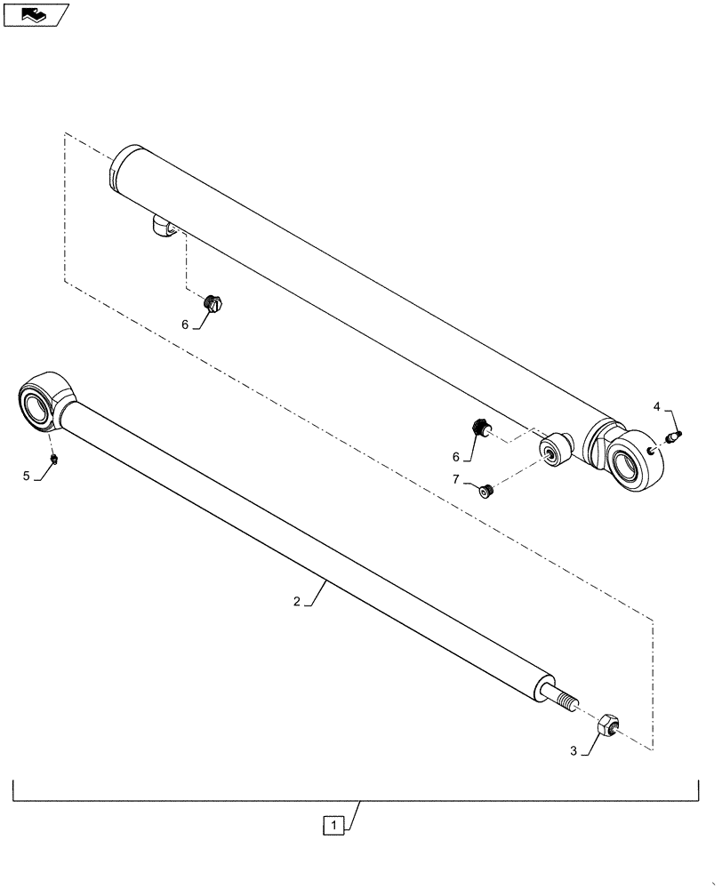 Схема запчастей Case SV250 - (35.701.CB[01]) - BOOM LIFT CYLINDER, LH (35) - HYDRAULIC SYSTEMS