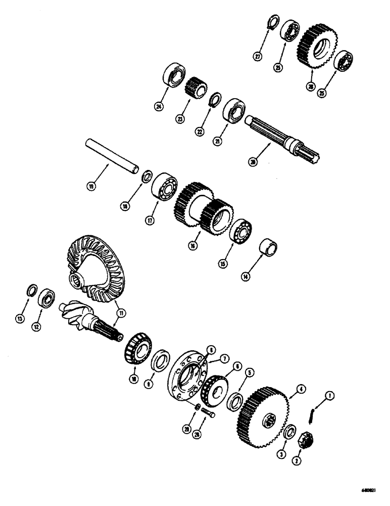 Схема запчастей Case 300 - (146) - GEARS AND SHAFTS, HOLT WINCH (18) - ATTACHMENT ACCESSORIES