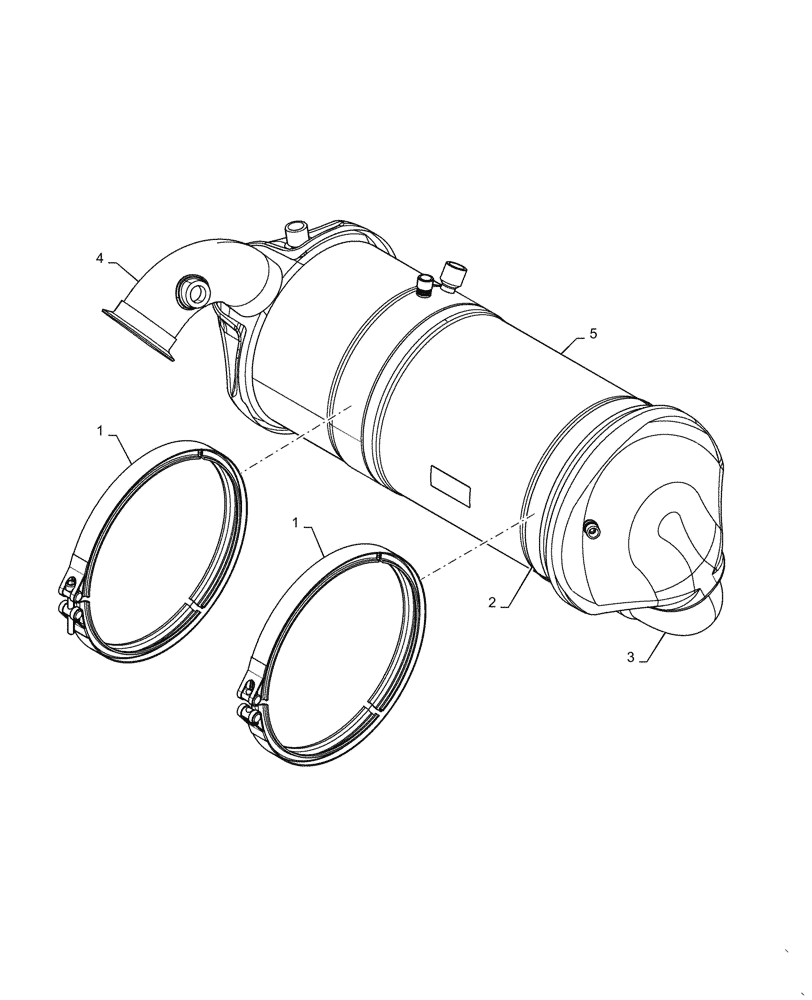 Схема запчастей Case SR220 - (10.501.AE) - FILTER, DPF (10) - ENGINE