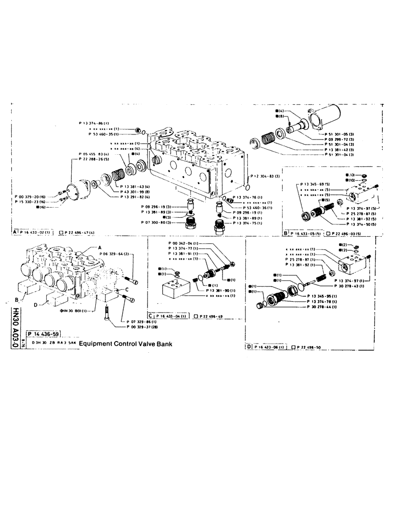 Схема запчастей Case 220CKS - (65) - EQUIPMENT CONTROL VALVE BANK (07) - HYDRAULIC SYSTEM