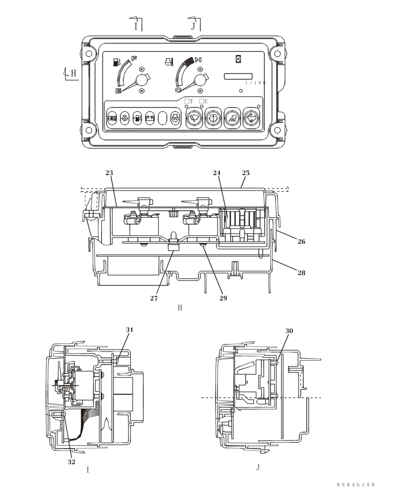 Схема запчастей Case CX80 - (04-07) - MONITOR ASSY (04) - ELECTRICAL SYSTEMS