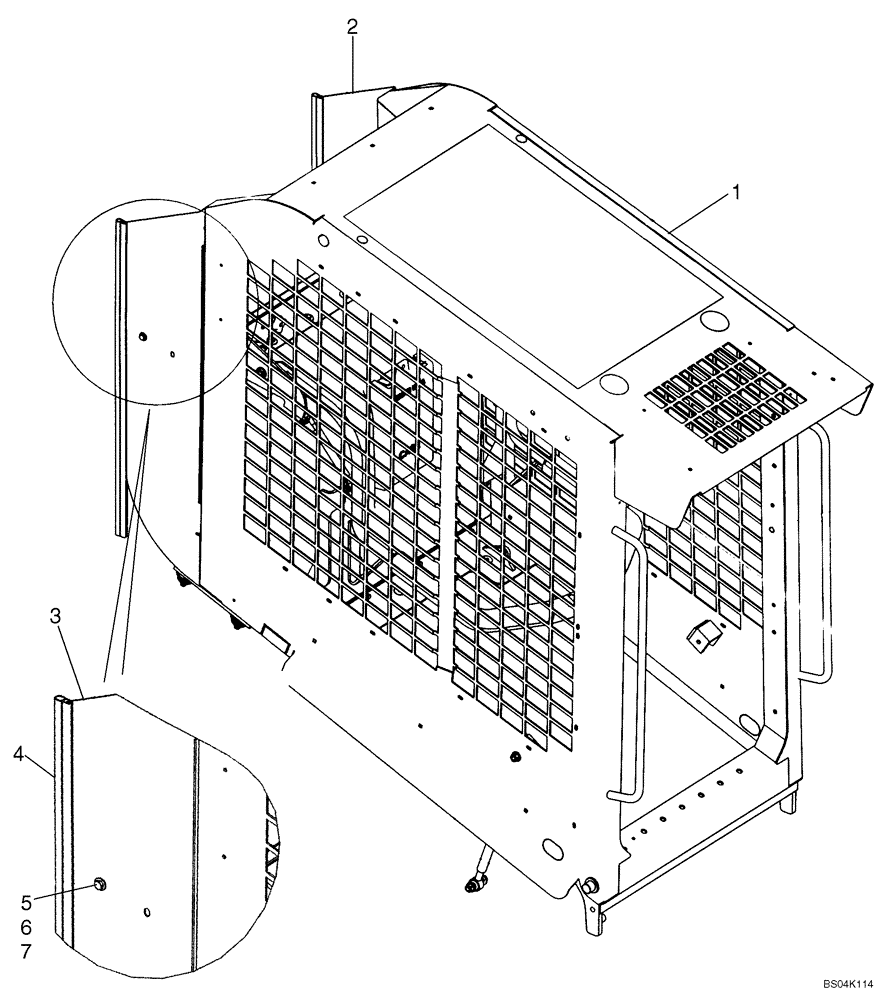 Схема запчастей Case 465 - (09-28C) - EXTENSION PANELS (09) - CHASSIS