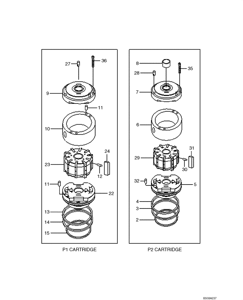 Схема запчастей Case 1221E - (05-09[01]) - STEERING PUMP ASSY (B) (87700402) (05) - STEERING