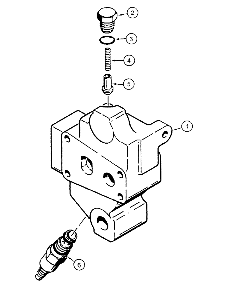 Схема запчастей Case 580SK - (8-332) - LOADER CONTROL VALVE, NOT FOR PRESTIGE, OUTLET SECTION (08) - HYDRAULICS