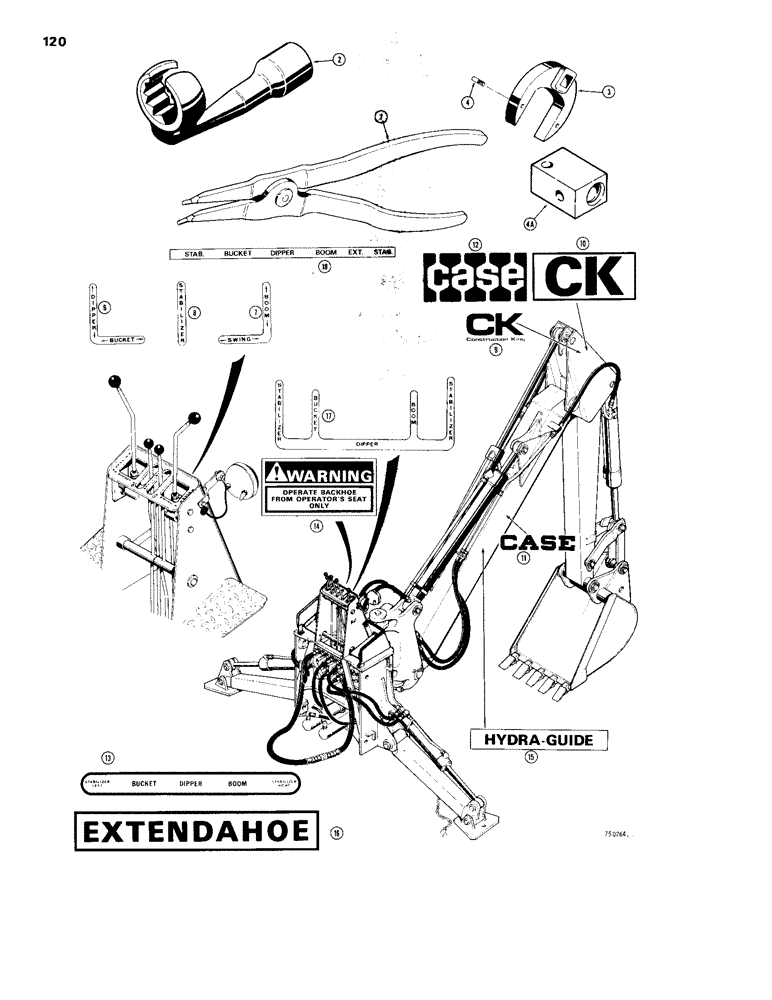 Схема запчастей Case 26B - (120) - TOOLS 