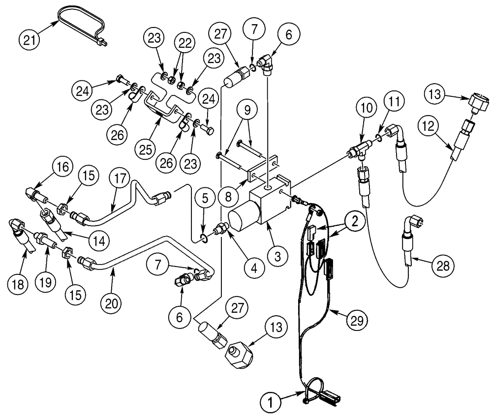 Схема запчастей Case 75XT - (08-11) - HYDRAULICS - COUPLER SYSTEM (08) - HYDRAULICS